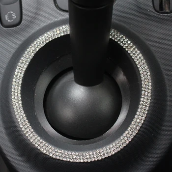 Bil ændring tilbehør Gear dekoration Til Mercedes Nye Smart fortwo forfour 453 gearstangen ring bil styling mærkat