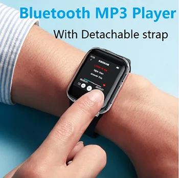 Mini MP3-Afspiller 1,5 I Touch-Skærm, Bluetooth, MP3-Afspiller, Bærbare Musik-MP3-Afspiller, HiFi Lyd-Afspiller med FM-Radio Funktion
