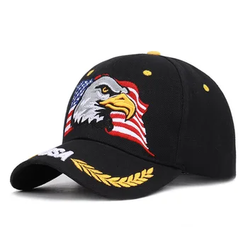 Amerikanske Flag Ørn Broderet Baseball Cap Casual Duck Cap Parasol Taktiske Jungle Camouflage Usa Baseball Cap