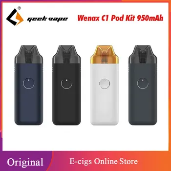 Nye! Oprindelige Geekvape Wenax C1 Pod Kit w/ Indbygget 950 mah Batteri 3ml Kapacitet Patron med G-Serie Coil E-cig Vape Kit