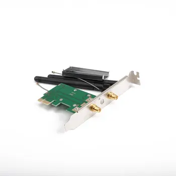802.11 n Mini Wireless WIFI PCI-E Til Mini PCI PCI-E Wlan Adapter Udvidelse netværkskort med 2 Antenner WiFi Converter