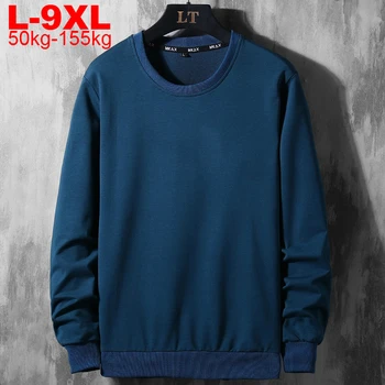 Casual ensfarvet Sweatshirt Mænd Hættetrøjer Store Størrelser Efteråret Mænds langærmede Sweatshirts Japansk Streetwear Overdimensionerede Hættetrøje