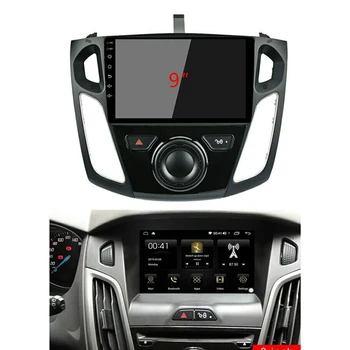Car Radio Fascia Trim-Kit, 9 Tommer instrumentpanelet 2-DIN DVD-Frame Installere Kit til Ford Focus 3 2012 2013 2016-2018