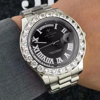 Hot ure mænd diamanter, guld ur mænd helt vandtæt quartz armbåndsur top luksus dato Lysende Hænder ur 2019 Mode