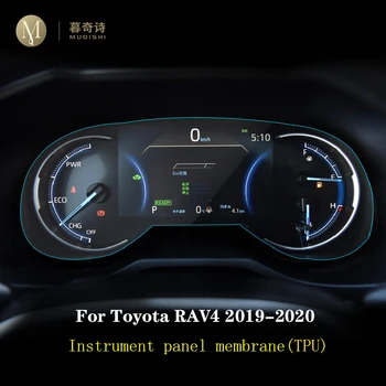 For Toyota RAV4 2019 2020 Automotive interiør instrumentpanel membran LCD-tv med TPU beskyttende film Anti-ridse Tilbehør