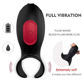 Mandlige Penis Exerciser Vibrator Stærk Vibration Stimulation Penis Massage Glans Testikel Pungen Male Masturbation Enhed Sex Legetøj