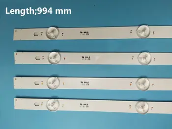 5sæt=40 STK LED-baggrundsbelysning strip for LG TV 49UJ630V 49LJ5500 NC490DUE-AAFX1-41CA GAN01-1294A-P1 GAN01-1295A-P1