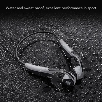 Den Trådløse Bluetooth-Bone Conduction Headset, Hovedtelefoner, Sport Hals Krog Øretelefoner Vandtæt Neckband med Mikrofon Håndfri