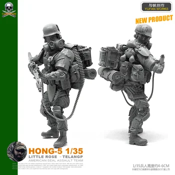 1/35 Moderne Væbnede Scavenger Harpiks Figur maske soldat Mand HONG-05