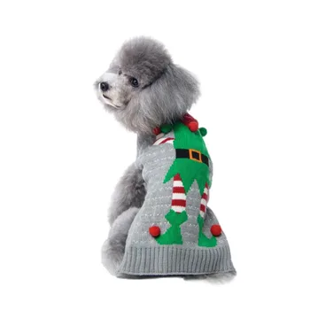 Strikkede Hund Tøj, Vinter, Santa Claus/Rensdyr Kostume Hvalp Jumper Pels Varm Hund Sweater Jul
