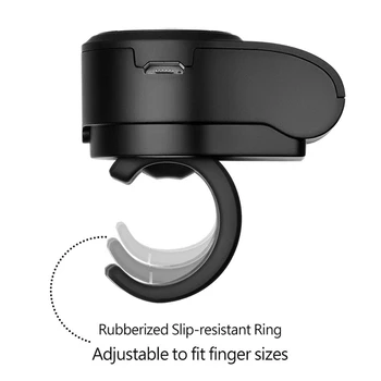 Wireless Presenter RF 2,4 G Finger Ring Fjernbetjening PPT PowerPoint Slides Klikkertræning Pen Genopladelige