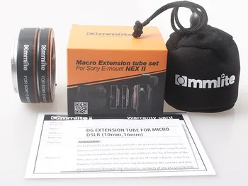 CM-MIG-AFSMII Metal-AF Auto Focus Macro Extension tube set til Sony E-Mount-Kamera NEX 3/3N/ 5/ 5N/5R/A7/A7R/A7S Full Frame