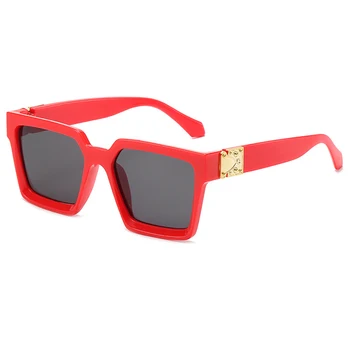 2020 Mode Solbriller Kvinder Oversize Fashion Sort Ramme Gradient Brand Designer Kvindelige solbriller UV400 lentes
