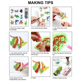 5D DIY Diamant Maleri Klistermærker Kits for Børn og Voksne Begyndere Stick Maling med Diamanter af Numre, der er Let at DIY Søde Dyr