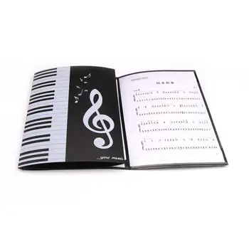 Foldbar Musik Ark Score Mappe A4-Størrelse Udvidet Klaver Score Mappen Musik Tilbehør