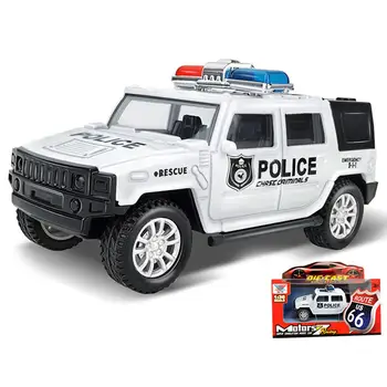 1/36 Høj Simulation BMW X6 Trykstøbt Metal Køretøj Legering Toy Politi Bil Lyd Og Lys Trække sig Tilbage Model Legetøj For Børn