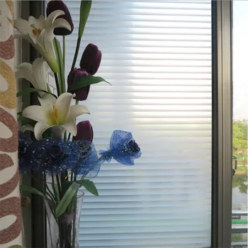 2/3/5 Meter Mat Selvklæbende Folie Til Vinduer Privacy Glas Stickers Hvid Stribe Blinds Soveværelse Stue