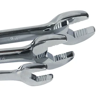 LAOA CR-V er Åben Skruenøgle Dobbelt Hoved gaffelnøgle Anti-slip produkter med Dobbelt anvendelse, Skruenøgle for Elektriske Apparater Reparation