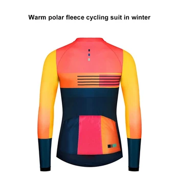 Vinteren Termisk Fleece Cykling Tøj Mænd langærmet Trøje, der Passer Udendørs Ridning Cykel, MTB Tøj, Bib Pants Sæt
