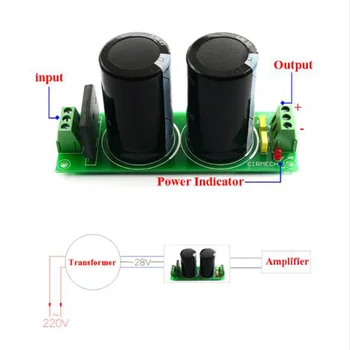 Forstærker Ensretter Filter yrelsen DC Dual Audio-Strømforsyning Modul med kapacitans Færdig yrelsen B8-001