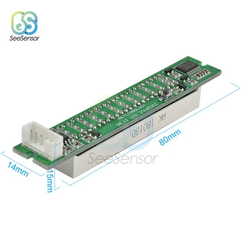 Mini Dual 12 Level Indicator LED Light Bar VU Meter Stereo Amplifier Board Adjustable Light Speed Board With AGC Mode DC 7-12V