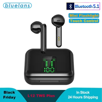 L12 Bluetooth Hovedtelefoner Ægte Trådløse Hovedtelefoner 5.1 TWS i-Øret Øretelefoner Vandtæt Mini Opladning Tilfælde Stereo Lyd Sport Ørestykke
