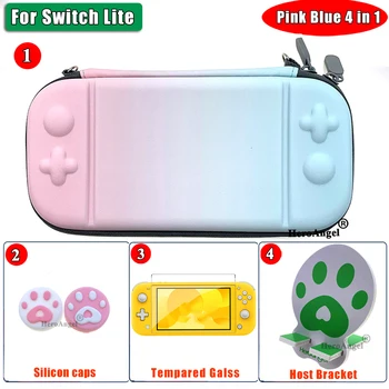Nyeste Pink Blå Rejser Beskyttende Taske Til Opbevaring Nintend Switch Til Nintendo Skifte Lite Mini Konsol Tilfælde Vildt Tilbehør