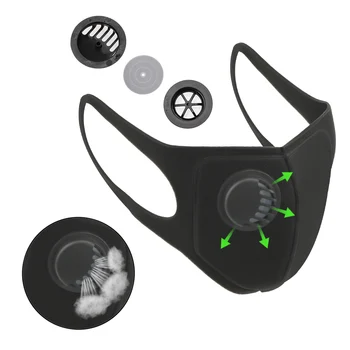 5Pcs Støv Maske, Filter, Anti PM2.5 Luftforurening Munden Ansigtsmaske Vinter Anti Støv Carbon Indsætte Vasket Genanvendelige Masker Mænd Kvinder