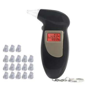 50stk/masse Digital Breath Alkohol Tester Alkoholmeter s Talerør Blæse Dyse til Nøglering Alkohol Tester dfdf