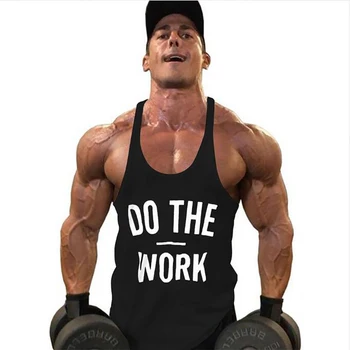 Nyeste tøj Passer fitnesscenter Stringer Tank Top Mænd Regata Trænings-og herre sportslige Vest Singlet Bodybuilding Shirt Tøj til Mænd