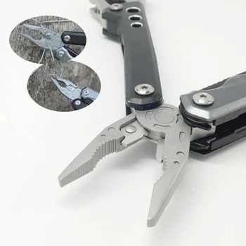 Multiværktøj Tang Kniv Skruenøgle Skruetrækker Sæt Pocket Folde Wire Cutter Bærbare Udendørs Håndværktøj