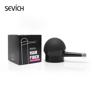 Sevich 3pcs/masse hår bygning fibre pulver gel 12g+spray applikator pumpe+hårgrænse kam behandling af hårtab produkter tykkere