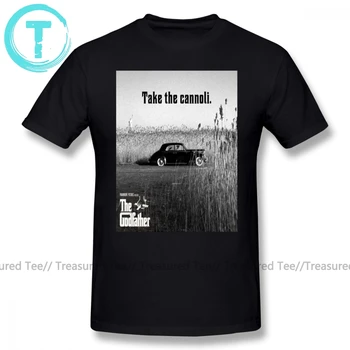 The Godfather T-Shirt The Godfather Tage Cannoli T-Shirt Basic Plus size t-Shirt 100 Bomuld Sjove Grafiske Tshirt