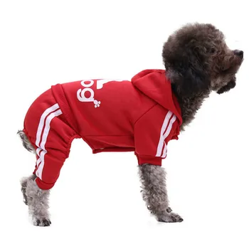 Hoodie Hund Tøj firbenede Sweater Efterår og Vinter Pet Tøj til Yorkies Hvalp Tøj til Små Hunde Kostume Chihuahua Pug