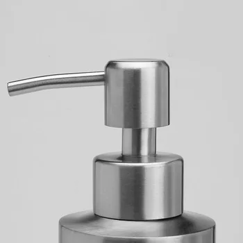 Rustfrit Stål sæbedispenser 250/350/550 ml Badeværelse Lotion Pumpe flaskeholder Køkken Genopfyldning Shampoo Max Sæbe Beholder
