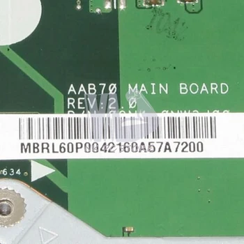 NOKOTION MBRL60P004 Laptop Bundkort Til Acer aspire 7250 08N1-0NWJ00 AAB70 MAIN BOARD DDR3 med Processor ombord