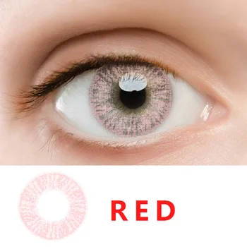 2stk/par Farverige Kontakt Linser til Øjnene 3 Tone Serie Farvede Linser til Øjnene Kontakter med Farve Kosmetiske Makeup, Skønhed Elev