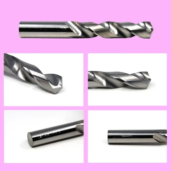 10STK 0.6 mm-3,0 mm-Boret Hårdmetal Twist Boret CNC Lige Skaft Spiral Bor Roterende el-Værktøj af Metal Boring (1/2/3mm)