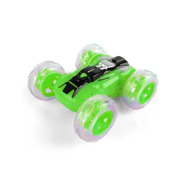360 ° model 2,4 G RC Bil Fjernbetjening Legetøj Med Lys El-Toy Dancing Dump Bil Dumper Rullende Roterende Hjul Køretøj