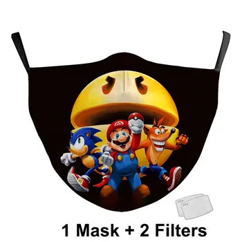 Super MaFace Maske Børn Drenge Piger Vaskbar Tegnefilm Maske Kids Planet Dyreprint Genanvendelige Maske Mascarillas Åndbar Ansigtsmasker