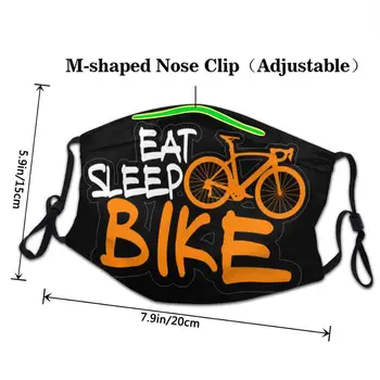 Eat Sleep Cykel DIY mascarilla harry maske munden maske genanvendelige maske mode maske pm2.5 sjove pattem print grimasse, ghost