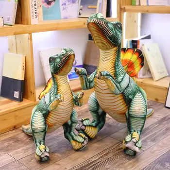 40-100cm Simulering Dinosaur Plys Legetøj Udstoppede Dyr Dragon Spinosaurus Dukke Naturtro Pude til Børn