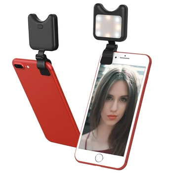 APEXEL Genopladelige USB Charge med batteri Selfie Bærbare LED-Ring Fyld Lys LED flash light Kamera til iPhone og Android-Telefon