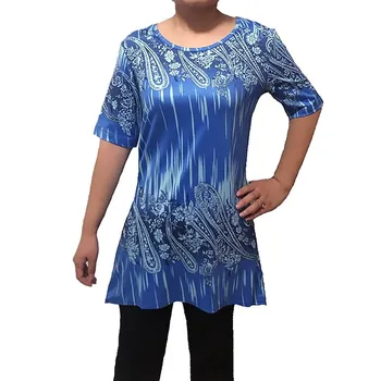 Tøj UVRCOSclothing UVRCOS 2019 Mode Nye Kvinder Udskrives Kort Ærme rund Krave T-shirt Top