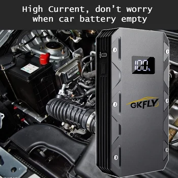 GKFLY High Power 1500A 12V Starter Enheden Bil Hoppe Starter Benzin Diesel Bil Oplader Starter Kabler Til Bilens Batteri Booster CE