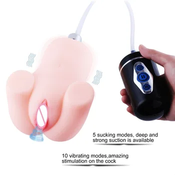 Sex værktøjer til mænd Med elektrisk Flere Frekvenser Vibrator Realistisk Pocket Pussy vagina masturbator til mænd, sexlegetøj Til Mænd