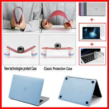 Laptop Case Til MacBook Air Pro 13 16 tommer A1466'A2141 til 2018`2020 Nye Air 13 A1932 Pro 13 A1706 A1708 A2159 med Touch Bar-ID