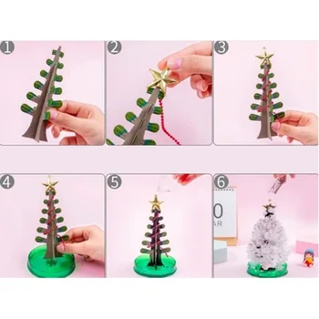 1/2pcs Magic Voksende Jul Papir, Træ hjem værelses desktop dekoration håndværk Blomstrende Træer til Papir Børn DIY Drop Shipping