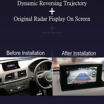 Bilen bak-Kamera på Bagsiden For Audi Q3 8U 2011-2018 Interface MMI Adpter Parkering Backup CAM Oprindelige Tv-Dekoder