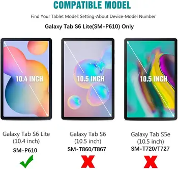 Tablet Hærdet Glas Skærm Protektor Cover til Samsung Galaxy Tab S6 Lite P610/P615 10,4 tommer Anti-Fingeraftryk Hærdet Film